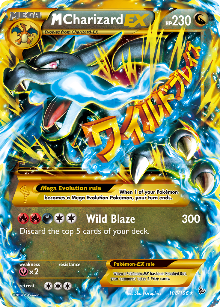 M Charizard EX (108/106) [XY: Flashfire] | Anubis Games and Hobby