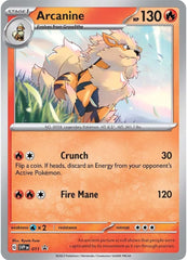 Arcanine (011) [Scarlet & Violet: Black Star Promos] | Anubis Games and Hobby