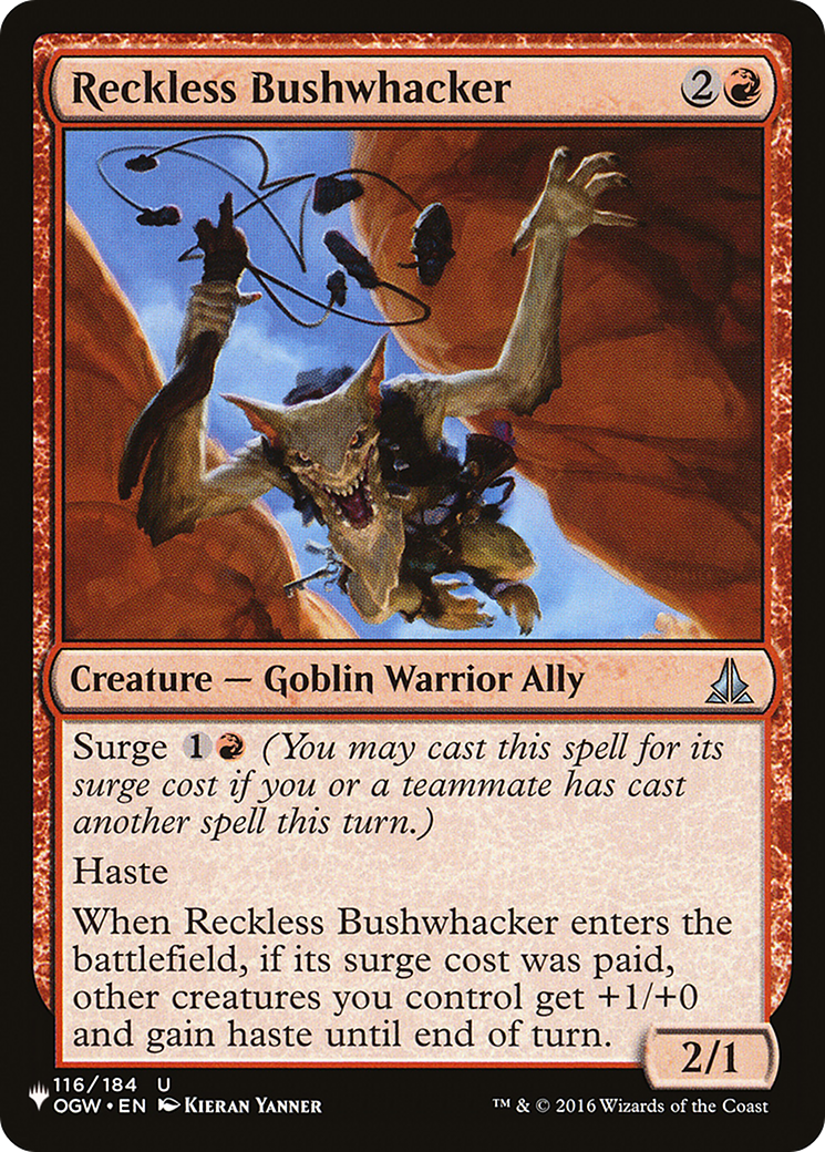 Reckless Bushwhacker [The List] | Anubis Games and Hobby