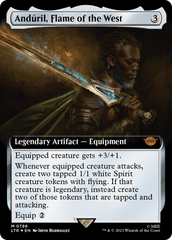 Anduril, Flame of the West (Extended Art) (Surge Foil) [The Lord of the Rings: Tales of Middle-Earth] | Anubis Games and Hobby