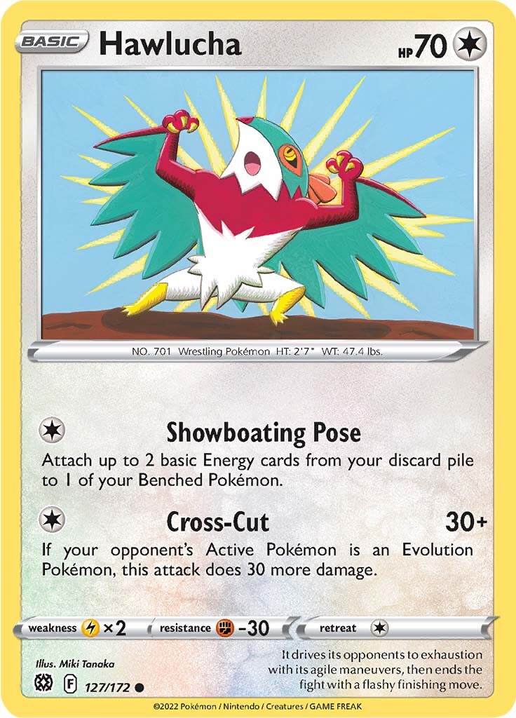 Hawlucha (127/172) [Sword & Shield: Brilliant Stars] | Anubis Games and Hobby