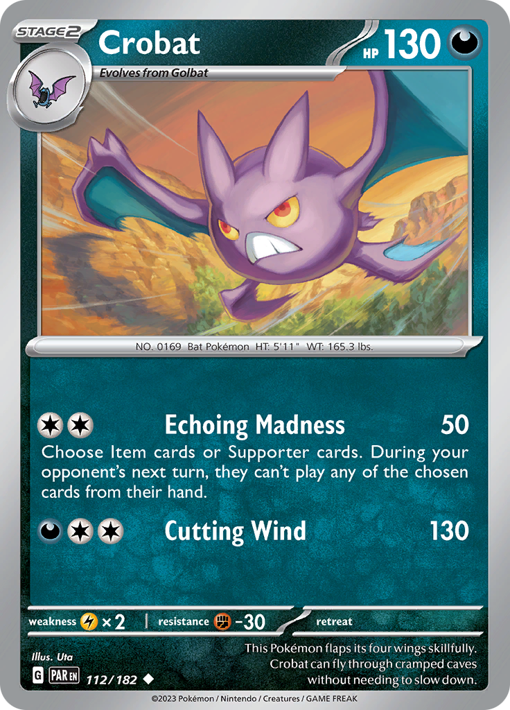 Crobat (112/182) [Scarlet & Violet: Paradox Rift] | Anubis Games and Hobby