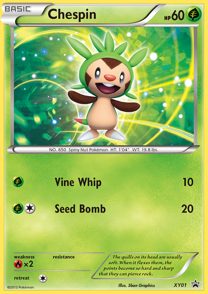 Chespin (XY01) [XY: Black Star Promos] | Anubis Games and Hobby