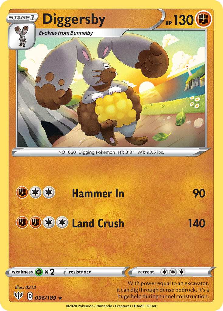 Diggersby (096/189) [Sword & Shield: Darkness Ablaze] | Anubis Games and Hobby