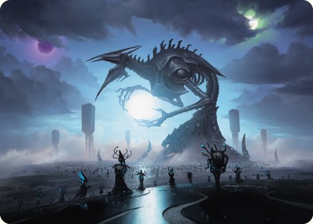 Blue Sun's Twilight Art Card [Phyrexia: All Will Be One Art Series] | Anubis Games and Hobby