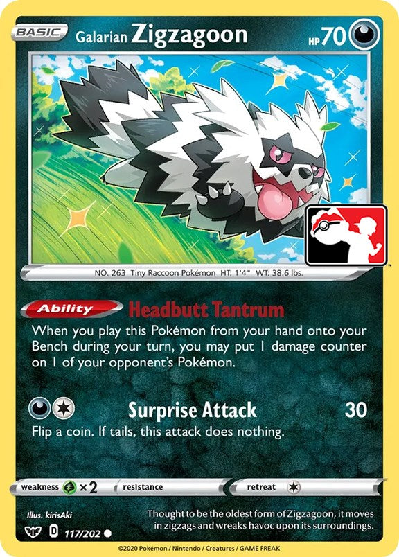 Galarian Zigzagoon (117/202) [Prize Pack Series One] | Anubis Games and Hobby