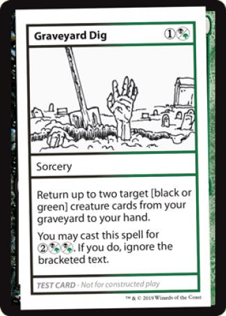 Graveyard Dig (2021 Edition) [Mystery Booster Playtest Cards] | Anubis Games and Hobby