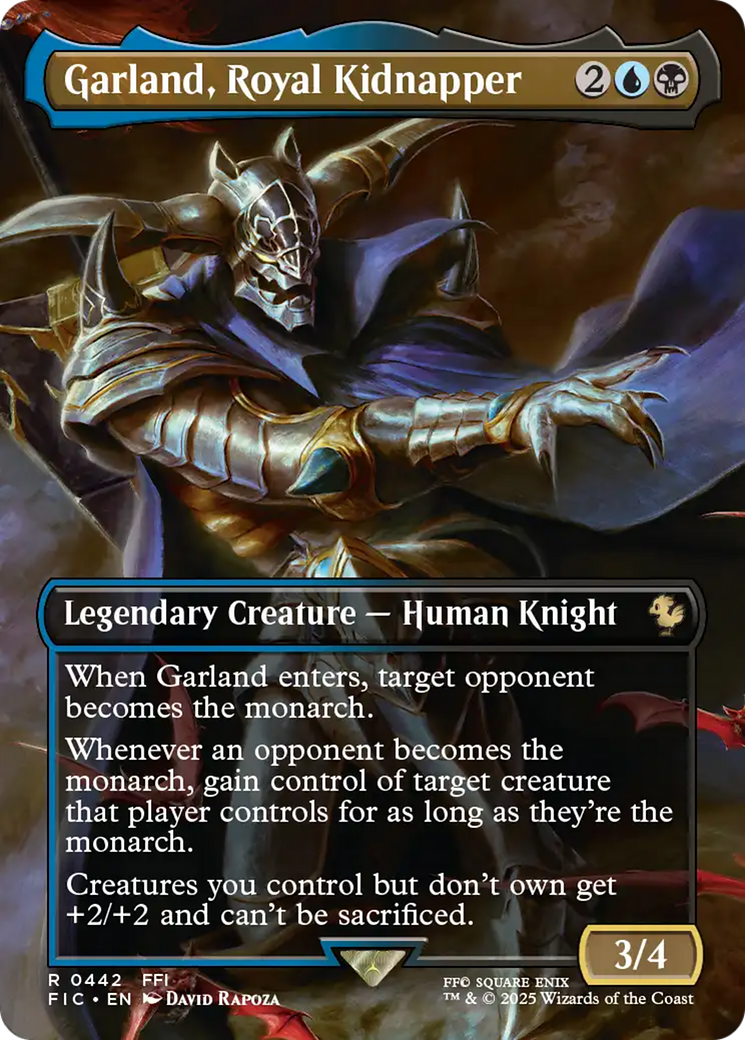 Garland, Royal Kidnapper (Borderless) [FINAL FANTASY Commander] | Anubis Games and Hobby