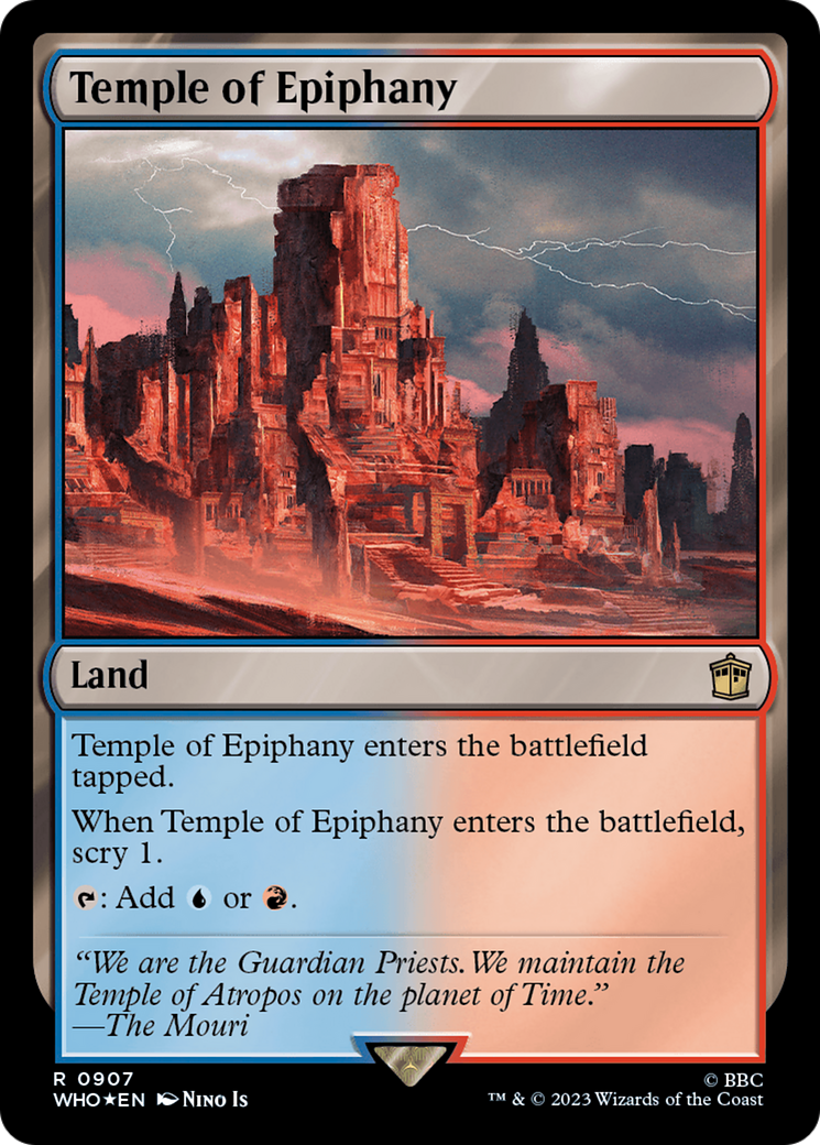 Temple of Epiphany (Surge Foil) [Doctor Who] | Anubis Games and Hobby