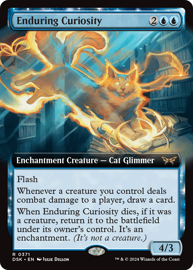 Enduring Curiosity (Extended Art) [Duskmourn: House of Horror] | Anubis Games and Hobby