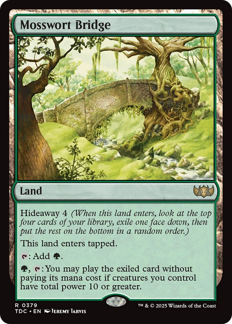 Mosswort Bridge [Tarkir: Dragonstorm Commander] | Anubis Games and Hobby