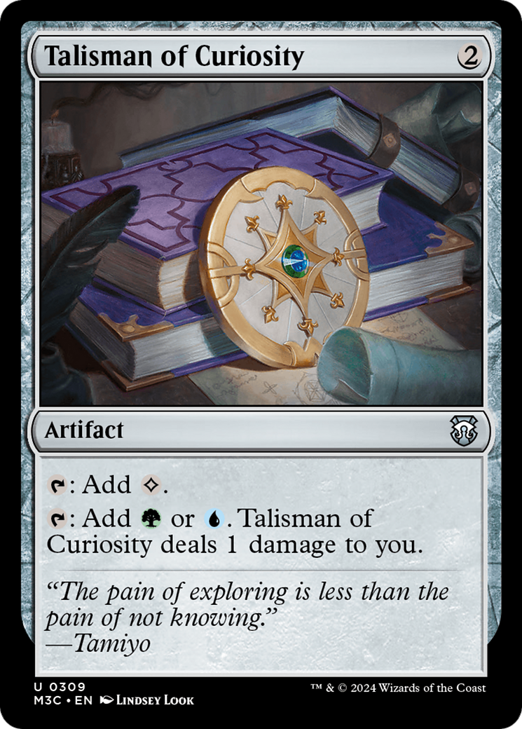 Talisman of Curiosity (Ripple Foil) [Modern Horizons 3 Commander] | Anubis Games and Hobby