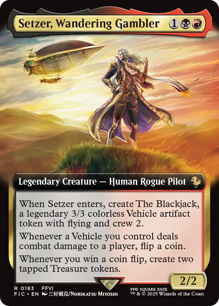 Setzer, Wandering Gambler (Extended Art) [FINAL FANTASY Commander] | Anubis Games and Hobby