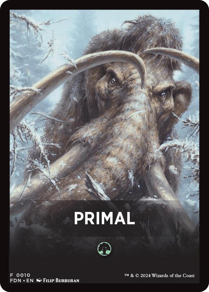 Primal Theme Card [Foundations Tokens] | Anubis Games and Hobby