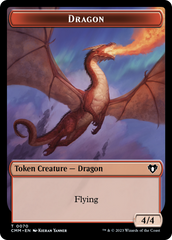 Dragon // Kor Ally Double-Sided Token [Commander Masters Tokens] | Anubis Games and Hobby