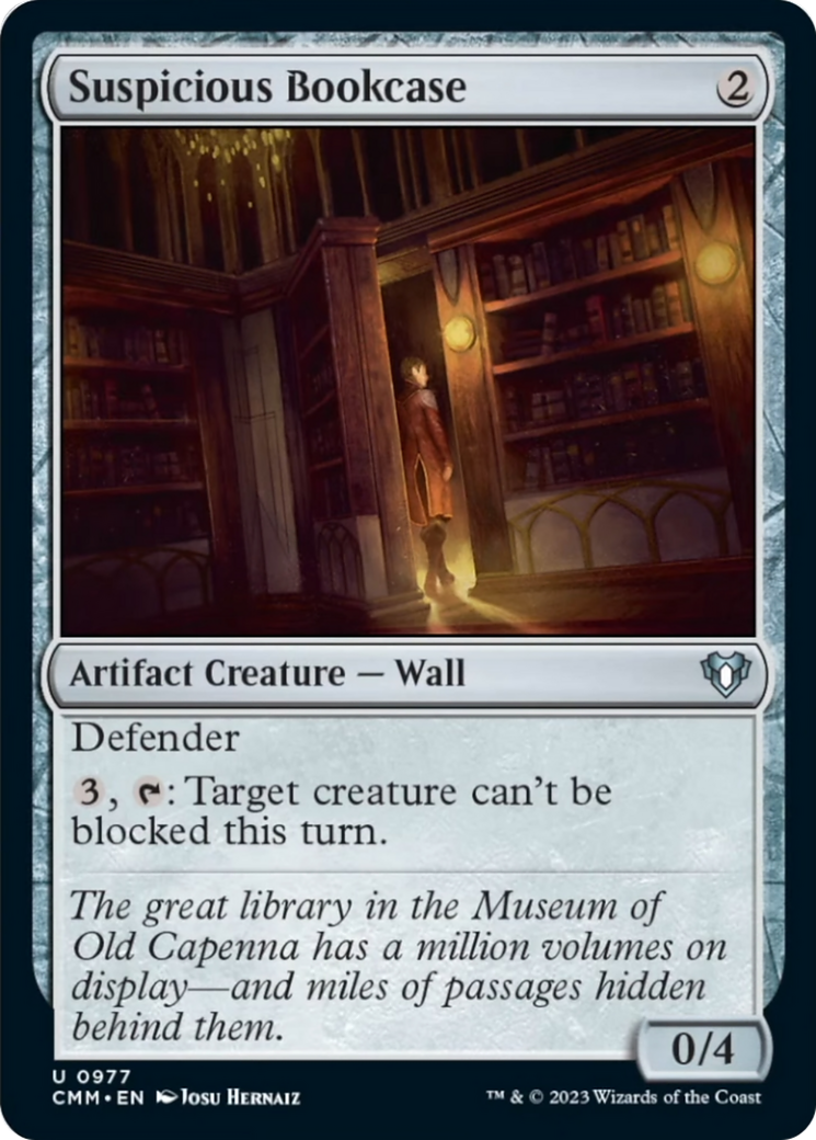 Suspicious Bookcase [Commander Masters] | Anubis Games and Hobby
