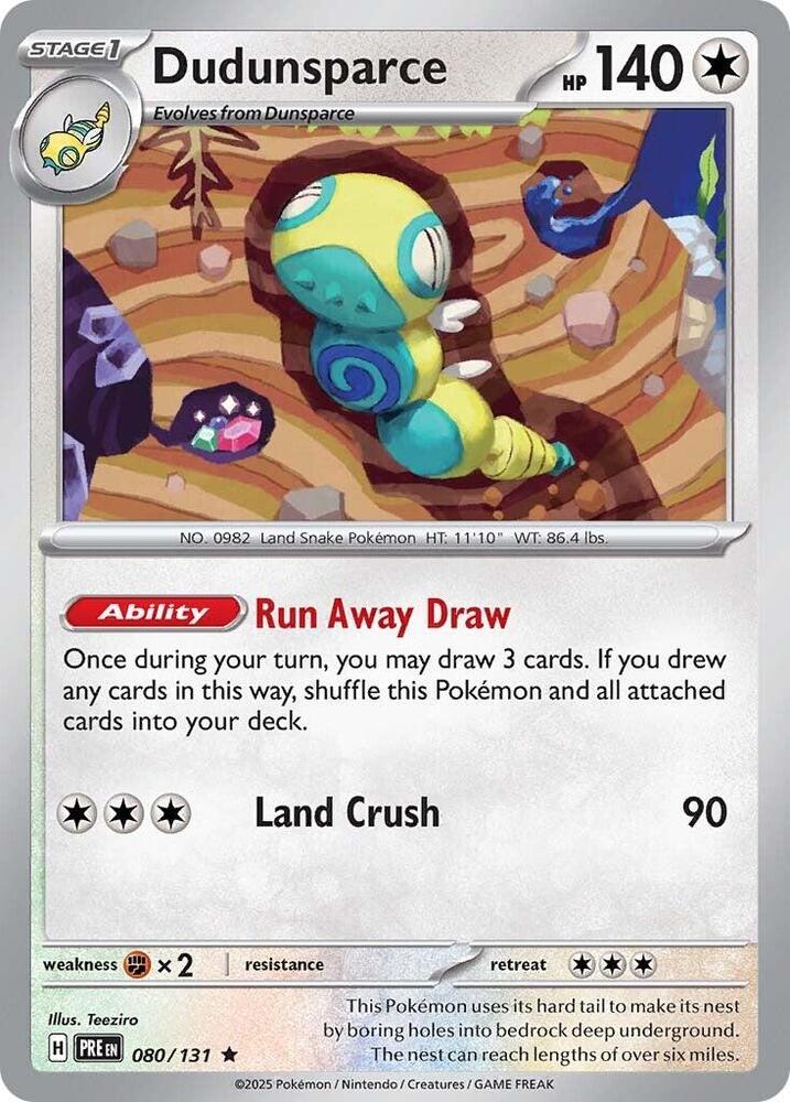 Dudunsparce (080/131) [Scarlet & Violet: Prismatic Evolutions] | Anubis Games and Hobby