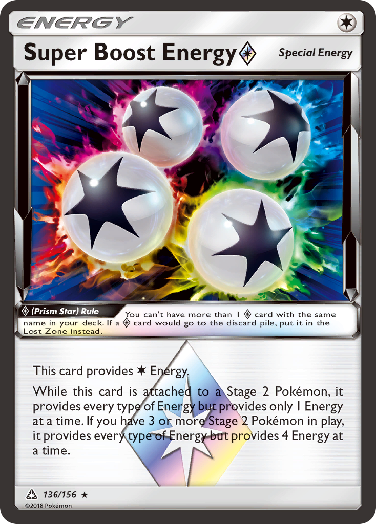 Super Boost Energy (136/156) (Prism Star) [Sun & Moon: Ultra Prism] | Anubis Games and Hobby