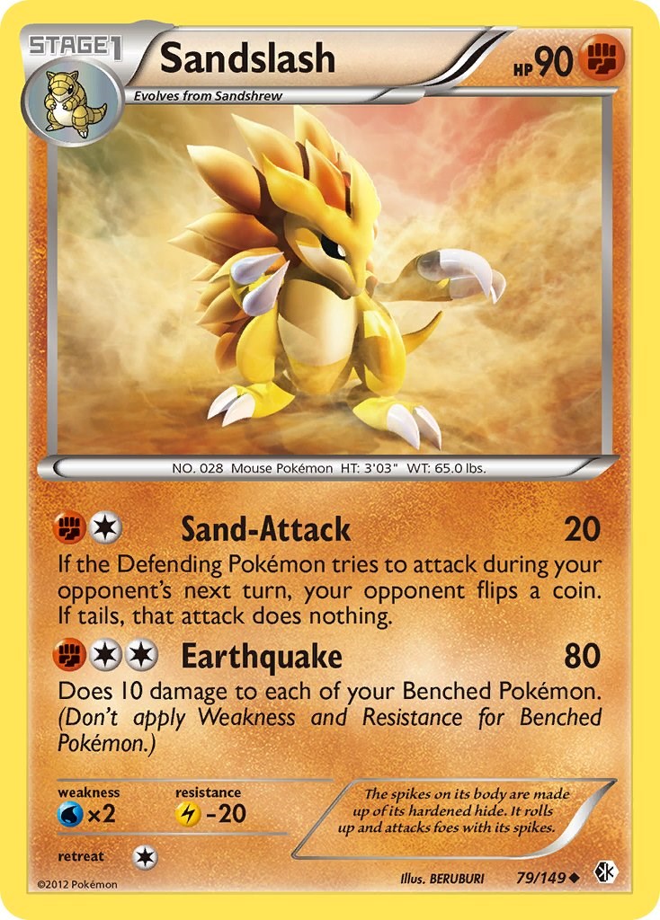 Sandslash (79/149) [Black & White: Boundaries Crossed] | Anubis Games and Hobby