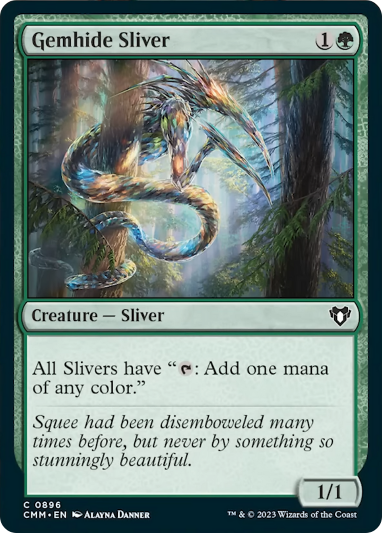 Gemhide Sliver [Commander Masters] | Anubis Games and Hobby