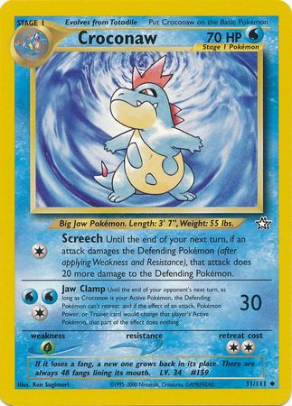 Croconaw (31/111) [Neo Genesis Unlimited] | Anubis Games and Hobby