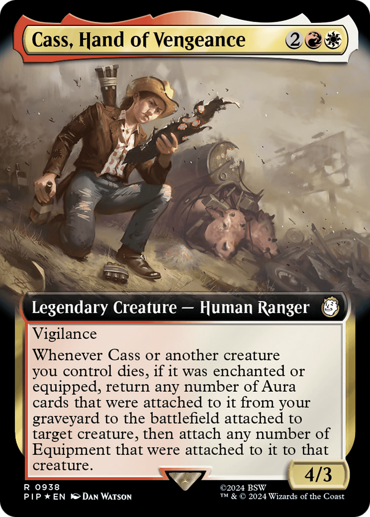 Cass, Hand of Vengeance (Extended Art) (Surge Foil) [Fallout] | Anubis Games and Hobby