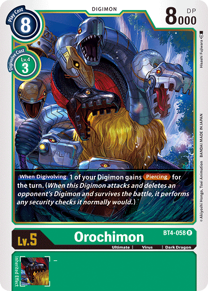 Orochimon [BT4-058] [Great Legend] | Anubis Games and Hobby