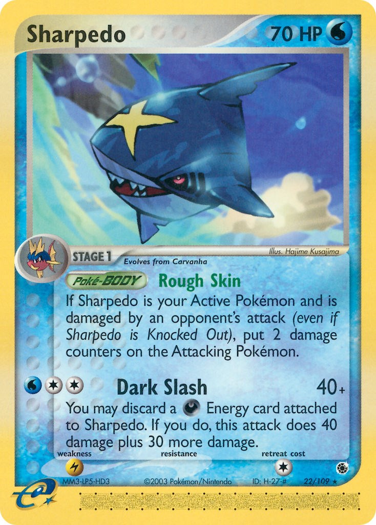 Sharpedo (22/109) [EX: Ruby & Sapphire] | Anubis Games and Hobby