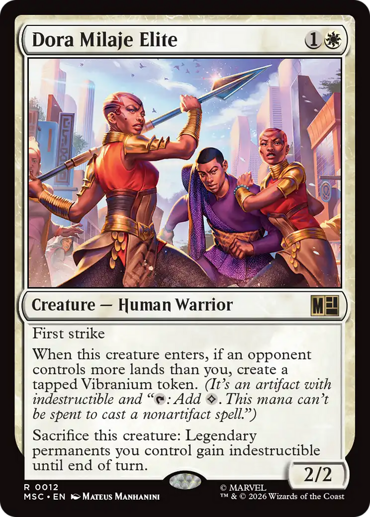 Dora Milaje Elite (Surge Foil) [Marvel Super Heroes Commander] | Anubis Games and Hobby