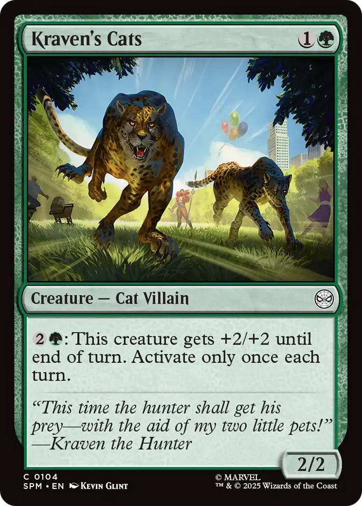 Kraven's Cats [Marvel's Spider-Man] | Anubis Games and Hobby