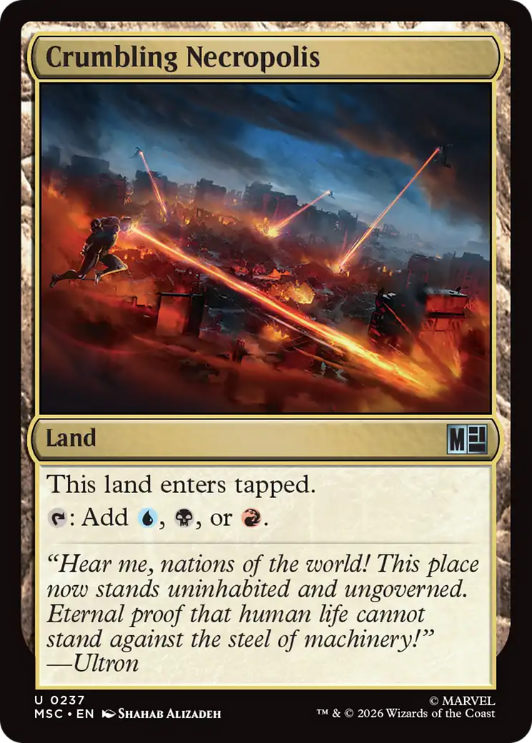 Crumbling Necropolis (Surge Foil) [Marvel Super Heroes Commander] | Anubis Games and Hobby