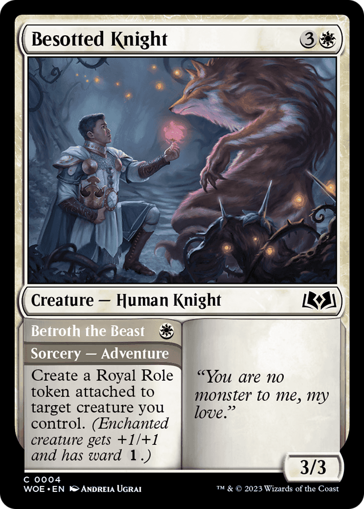 Besotted Knight // Betroth the Beast [Wilds of Eldraine] | Anubis Games and Hobby