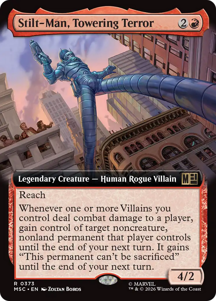 Stilt-Man, Towering Terror (Extended Art) [Marvel Super Heroes Commander] | Anubis Games and Hobby