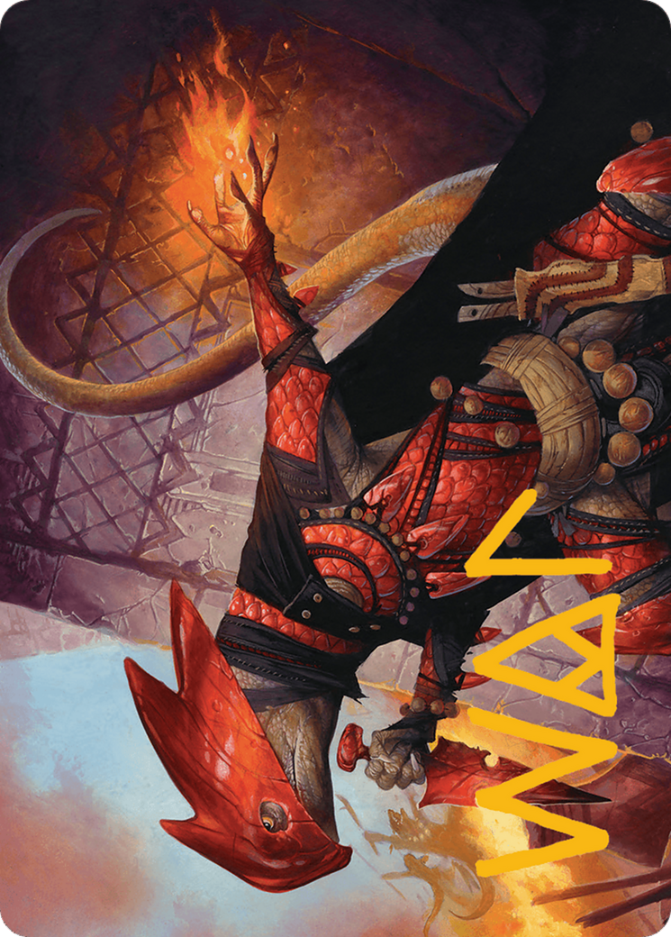 Cindering Cutthroat Art Card (Gold-Stamped Signature) [Bloomburrow Art Series] | Anubis Games and Hobby