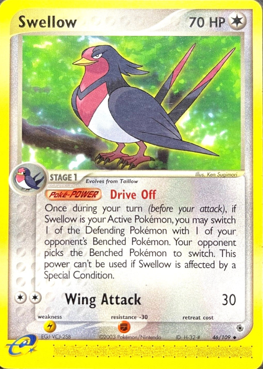 Swellow (46/109) [EX: Ruby & Sapphire] | Anubis Games and Hobby