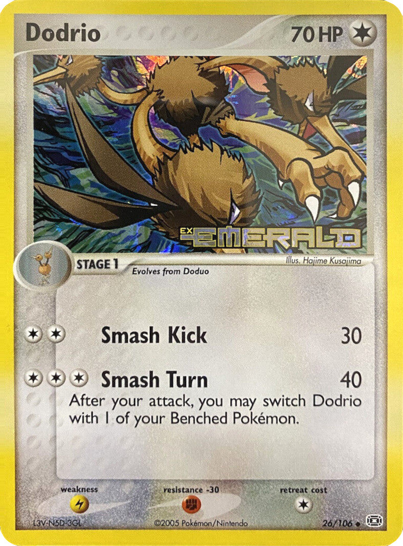 Dodrio (26/106) (Stamped) [EX: Emerald] | Anubis Games and Hobby