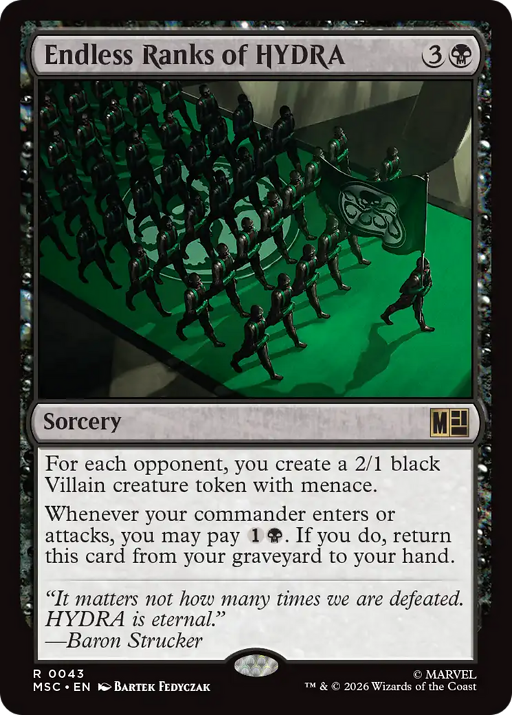 Endless Ranks of HYDRA (Surge Foil) [Marvel Super Heroes Commander] | Anubis Games and Hobby