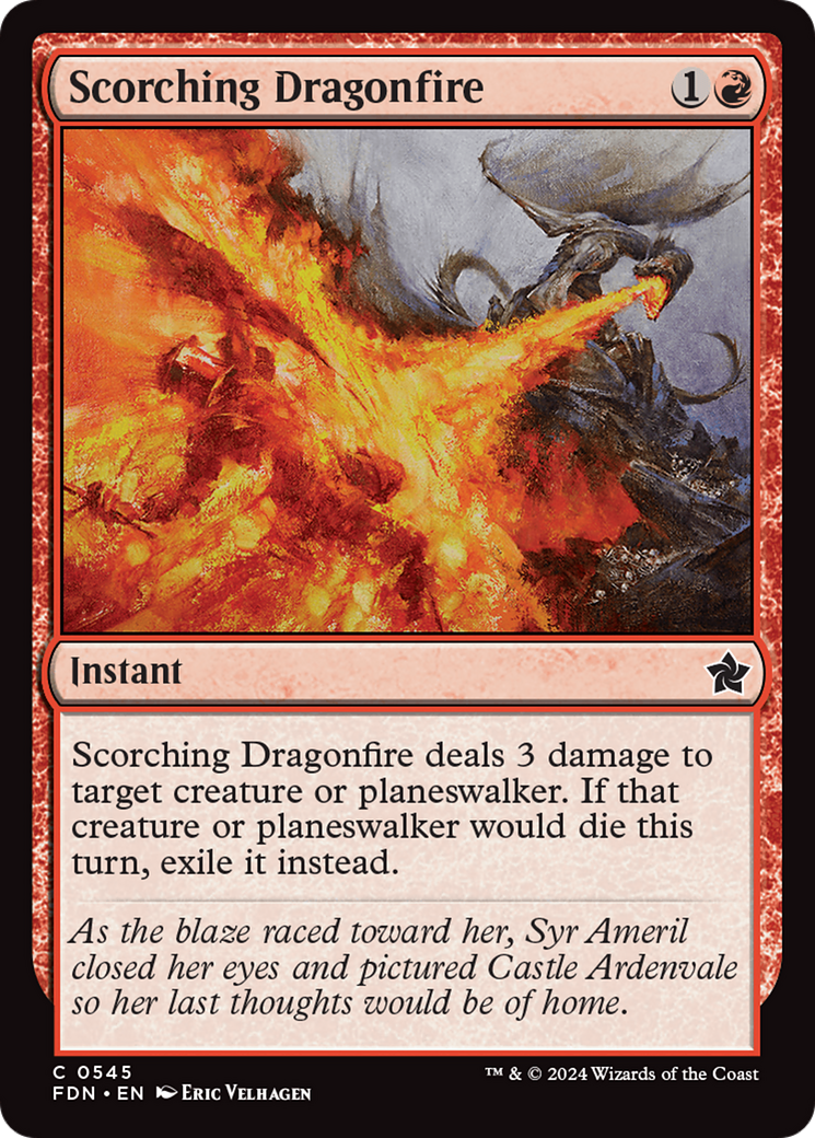 Scorching Dragonfire [Foundations] | Anubis Games and Hobby