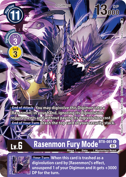 Rasenmon: Fury Mode [BT8-081] [New Awakening] | Anubis Games and Hobby