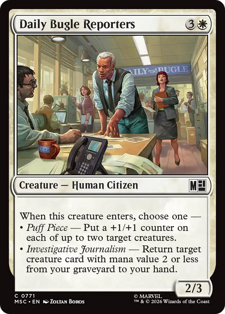 Daily Bugle Reporters [Marvel Super Heroes Commander] | Anubis Games and Hobby