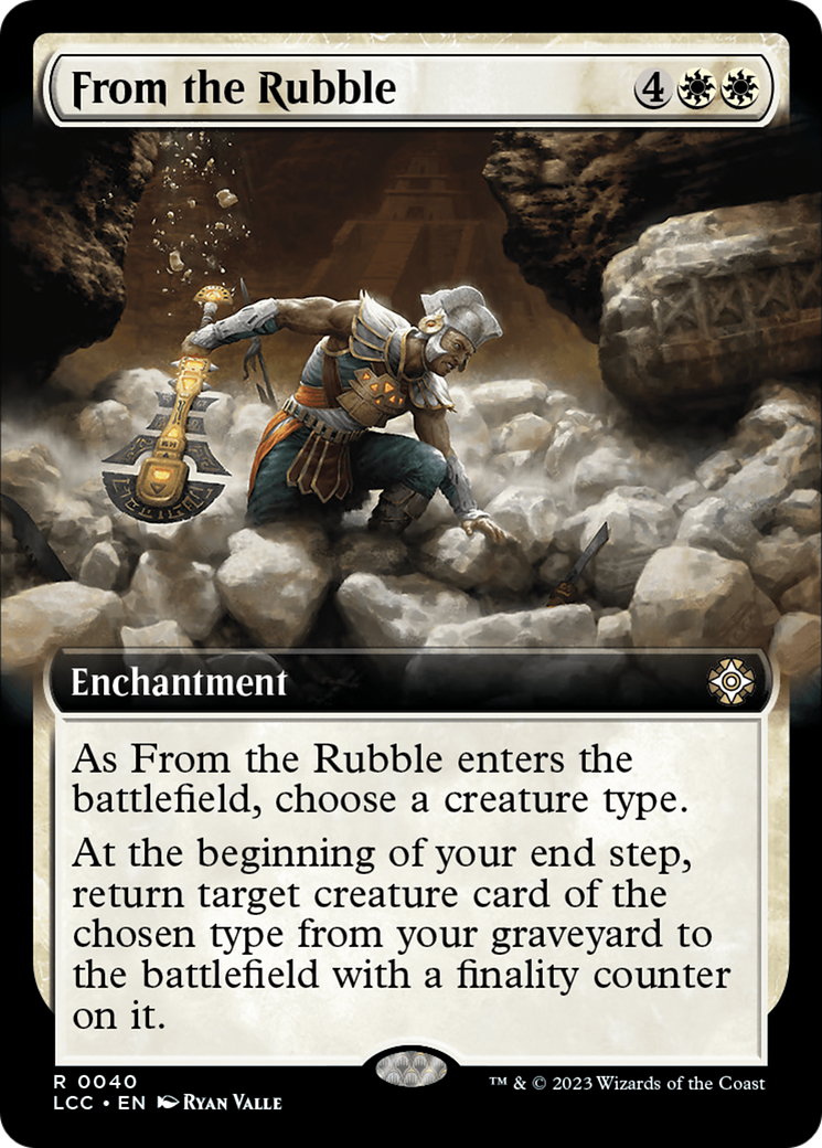 From the Rubble (Extended Art) [The Lost Caverns of Ixalan Commander] | Anubis Games and Hobby