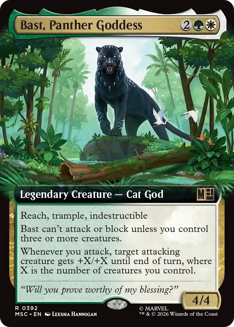 Bast, Panther Goddess (Extended Art) [Marvel Super Heroes Commander] | Anubis Games and Hobby