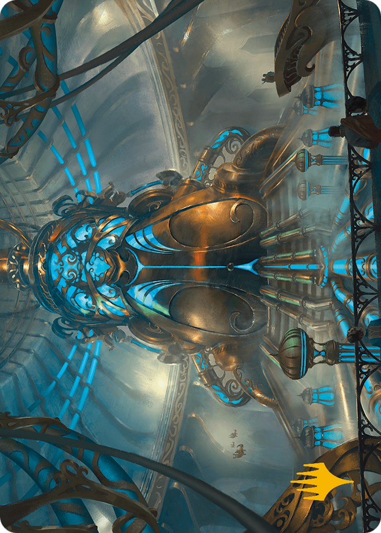 Aether Refinery Art Card (Gold-Stamped Planeswalker Symbol) [Modern Horizons 3 Art Series] | Anubis Games and Hobby