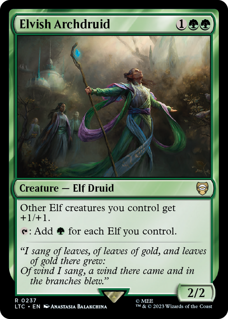 Elvish Archdruid [The Lord of the Rings: Tales of Middle-Earth Commander] | Anubis Games and Hobby