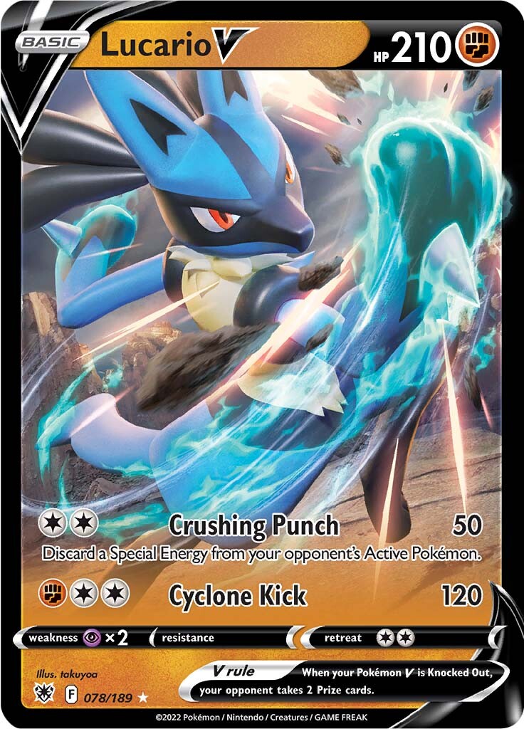 Lucario V (078/189) [Sword & Shield: Astral Radiance] | Anubis Games and Hobby