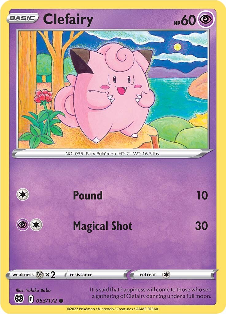 Clefairy (053/172) [Sword & Shield: Brilliant Stars] | Anubis Games and Hobby