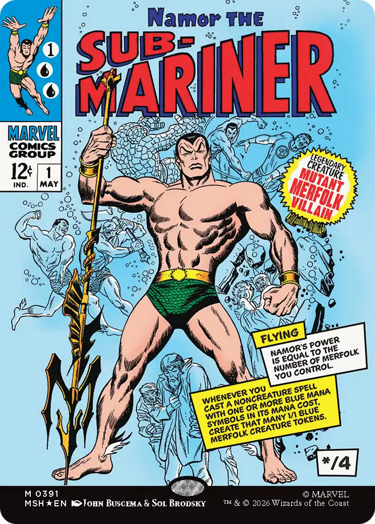 Namor The Sub-Mariner (Borderless) [Marvel Super Heroes] | Anubis Games and Hobby