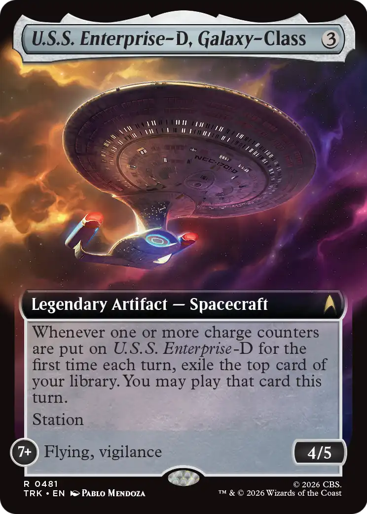 U.S.S. Enterprise-D, Galaxy-Class (Extended Art) [Star Trek] | Anubis Games and Hobby