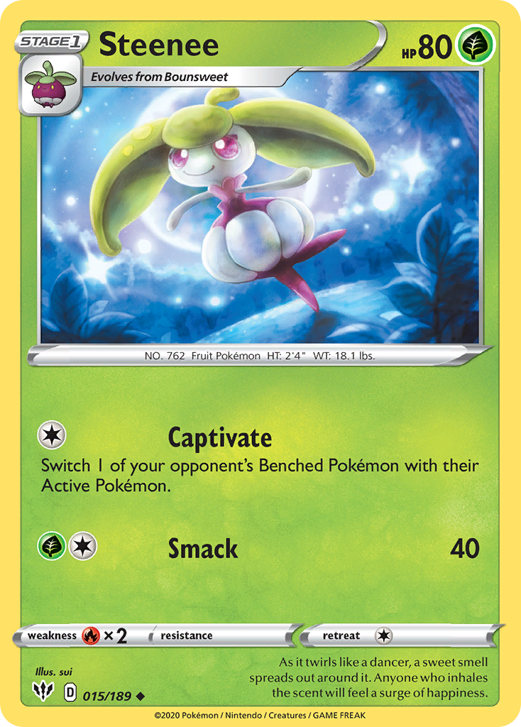 Steenee (015/189) [Sword & Shield: Darkness Ablaze] | Anubis Games and Hobby