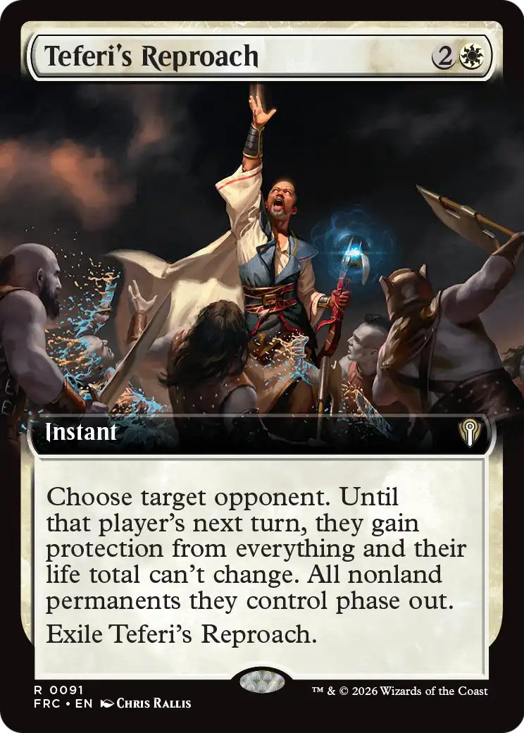 Teferi's Reproach (Extended Art) [Reality Fracture Commander] | Anubis Games and Hobby